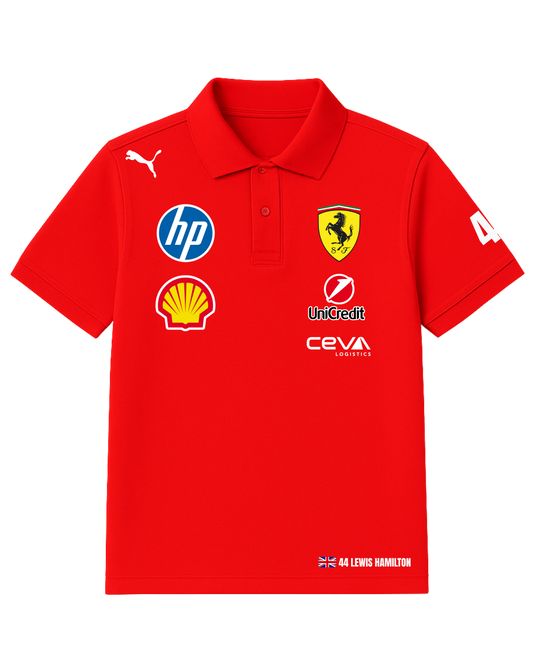 Hamilton x Ferrari 2025 Polo