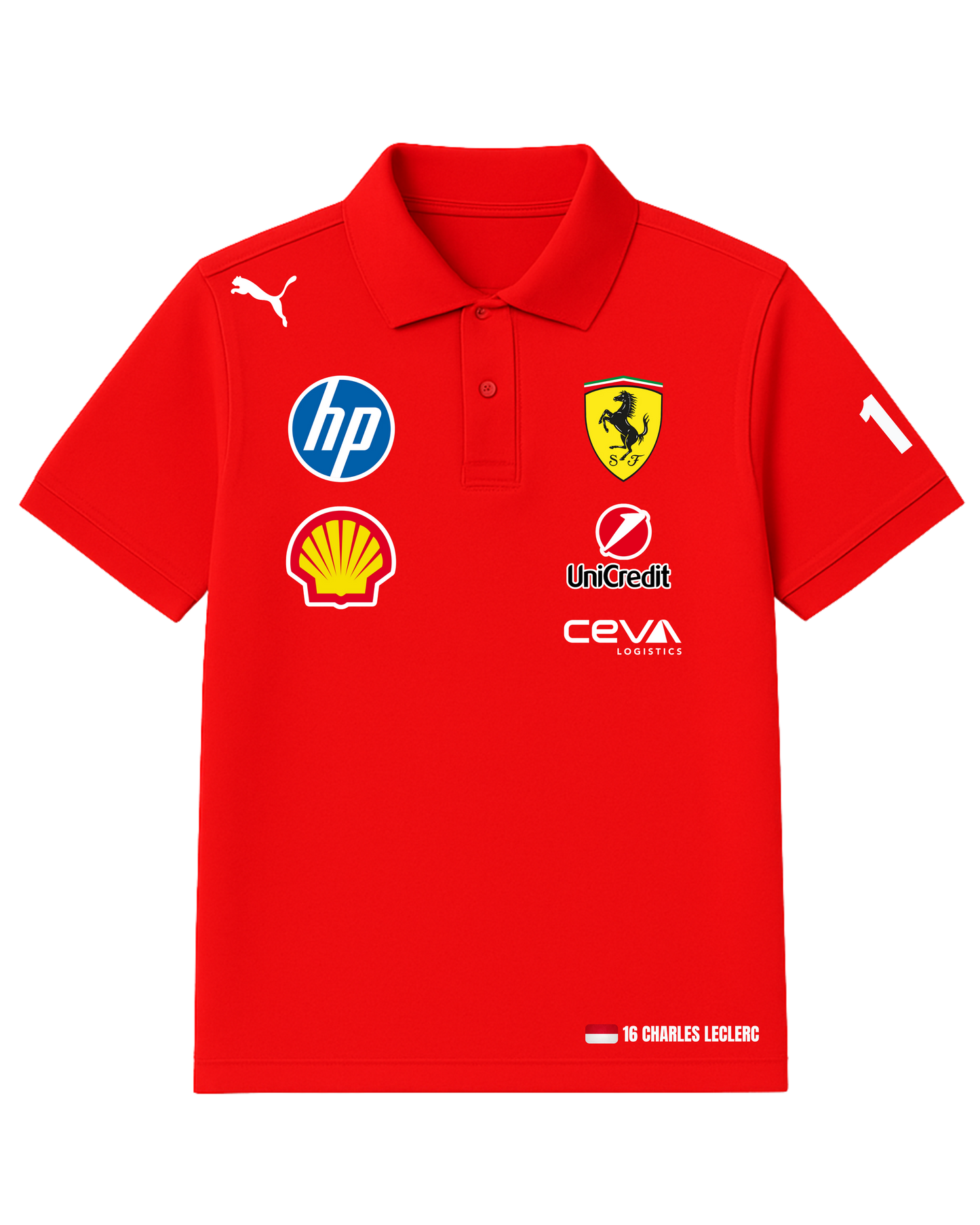 Leclerc x Ferrari 2025 Polo