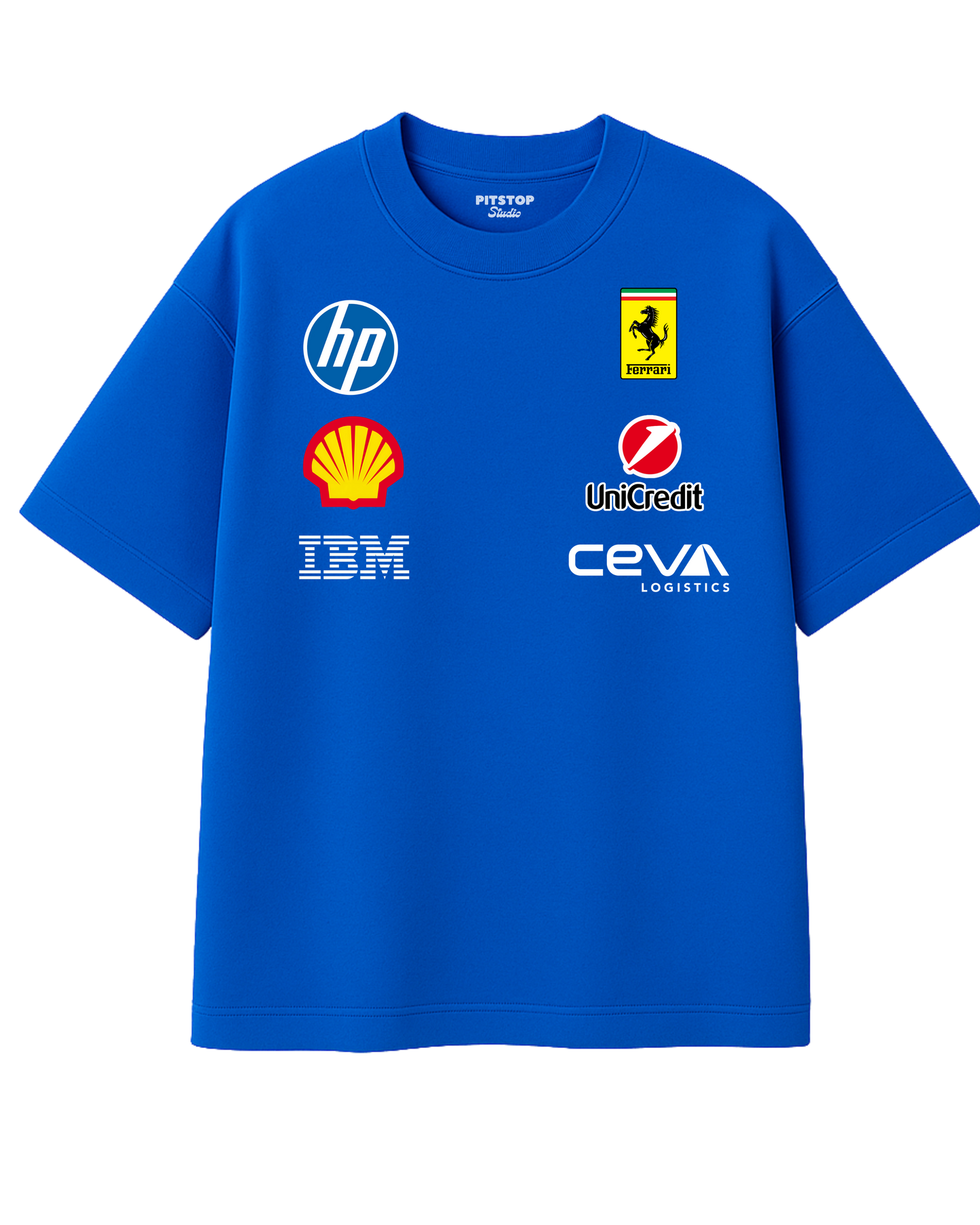 Ferrari x Hamilton – Monza Blue Oversize Tee