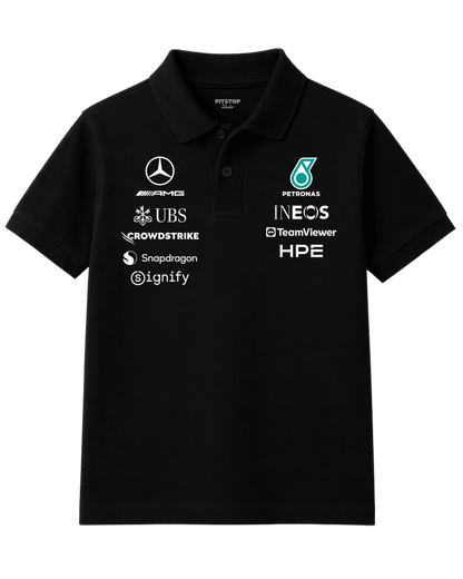 Mercedes AMG Petronas F1 Team Polo – Black