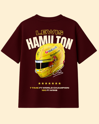 Lewis Hamilton Oversized T-Shirt – Helmet Edition