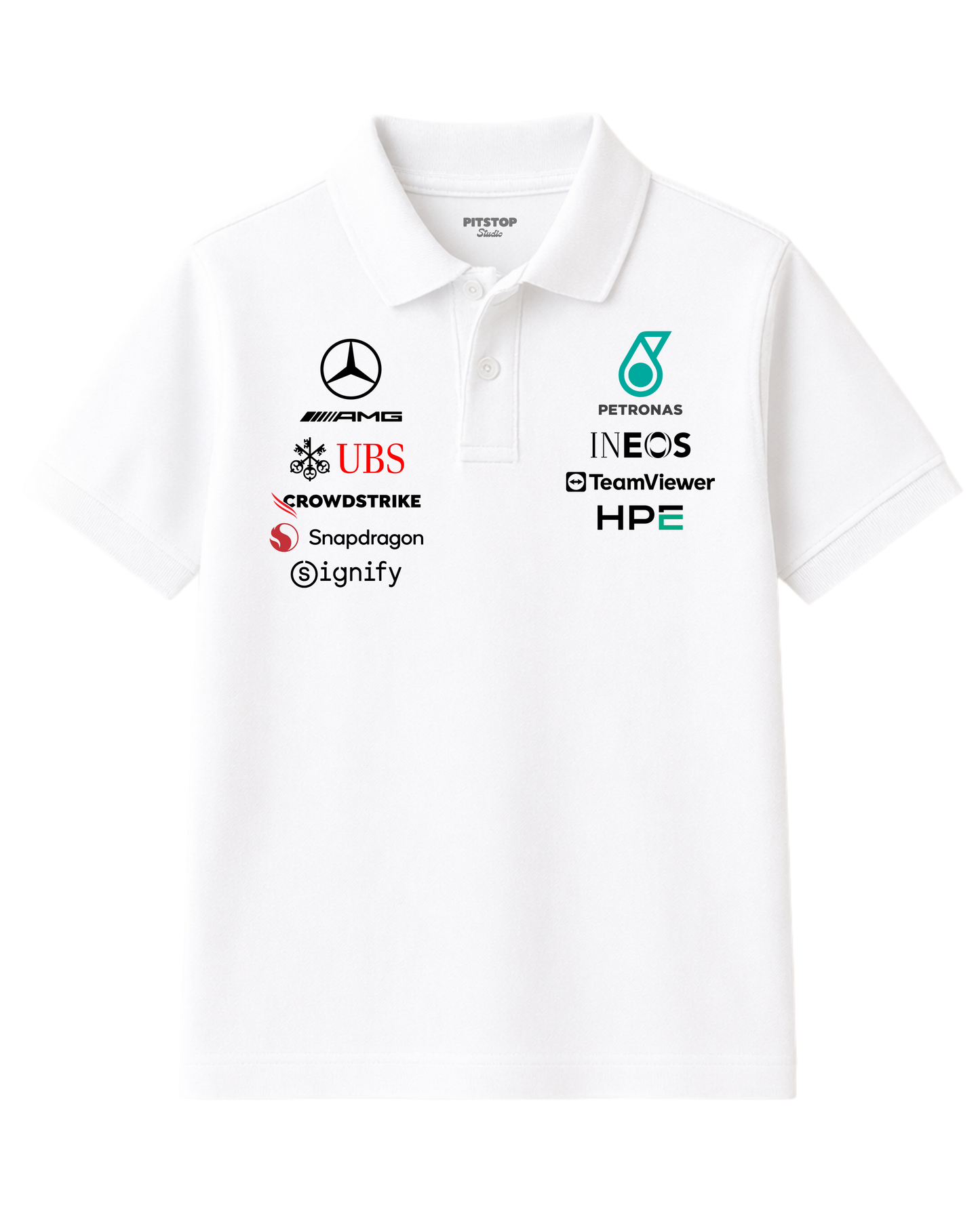 Mercedes F1 Team Polo - White