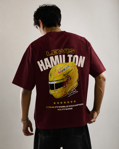 Lewis Hamilton Oversized T-Shirt – Helmet Edition