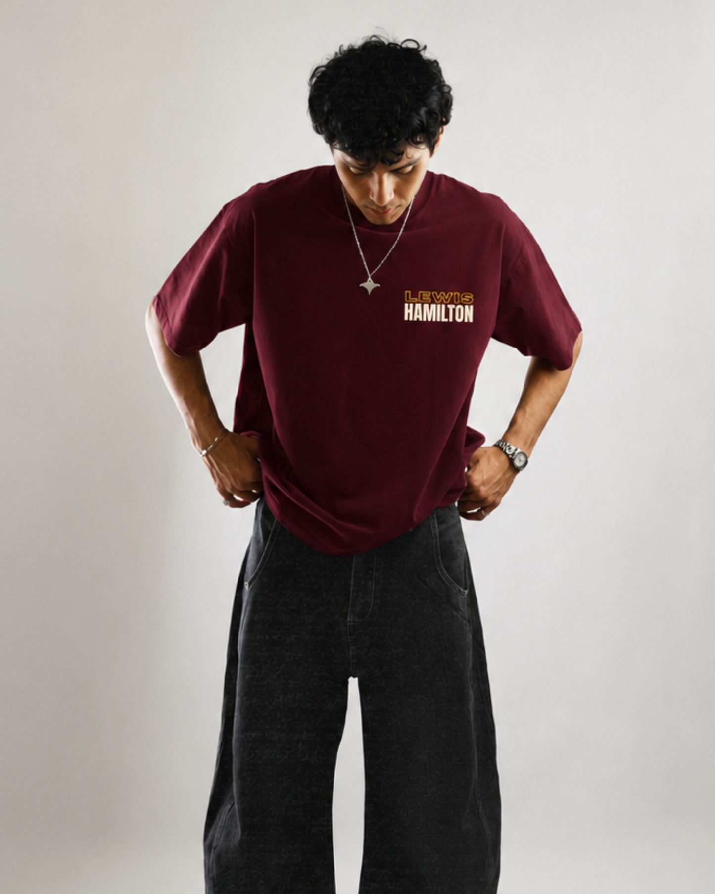 Lewis Hamilton Oversized T-Shirt – Helmet Edition