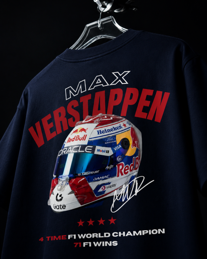Max Verstappen Oversized T-Shirt – Helmet Edition