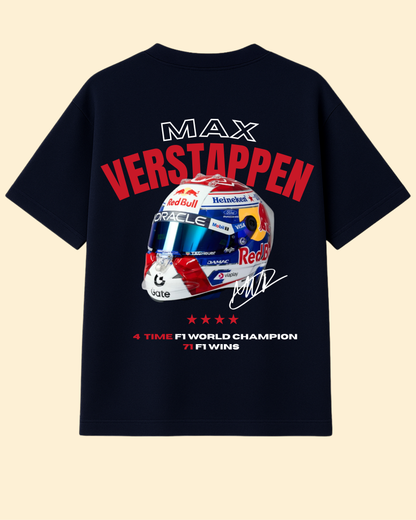 Max Verstappen Oversized T-Shirt – Helmet Edition