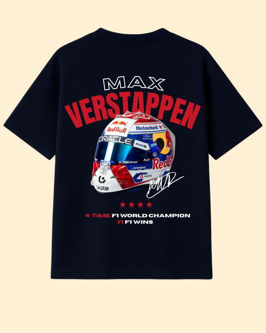 Max Verstappen Oversized T-Shirt – Helmet Edition