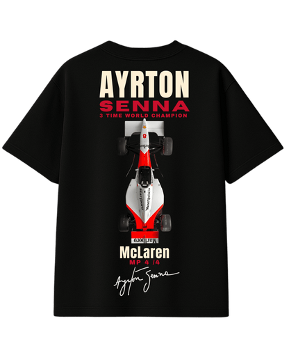 Ayrton Senna Formula 1 Tribute Oversized T-Shirt