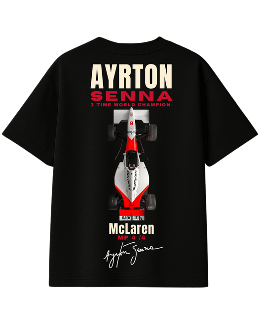 Ayrton Senna Formula 1 Tribute Oversized T-Shirt