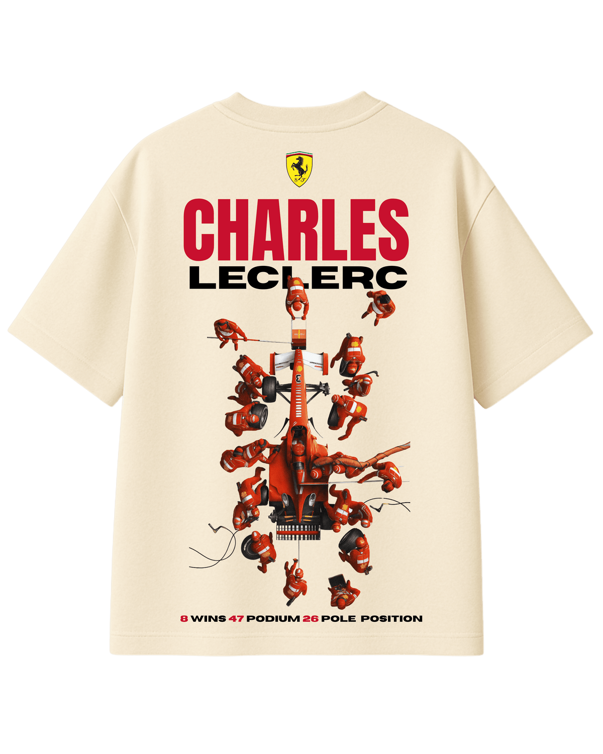 Charles Leclerc Ferrari F1 Oversized T-Shirt