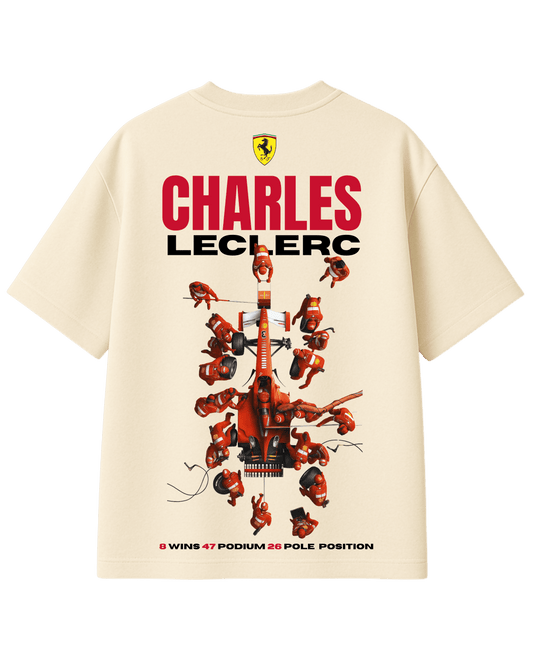 Charles Leclerc Ferrari F1 Oversized T-Shirt