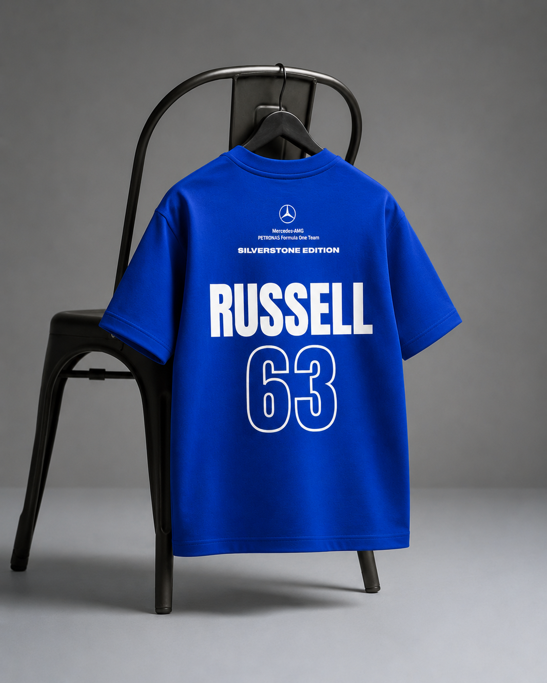 George Russell Oversize Tshirt - Blue Wonder