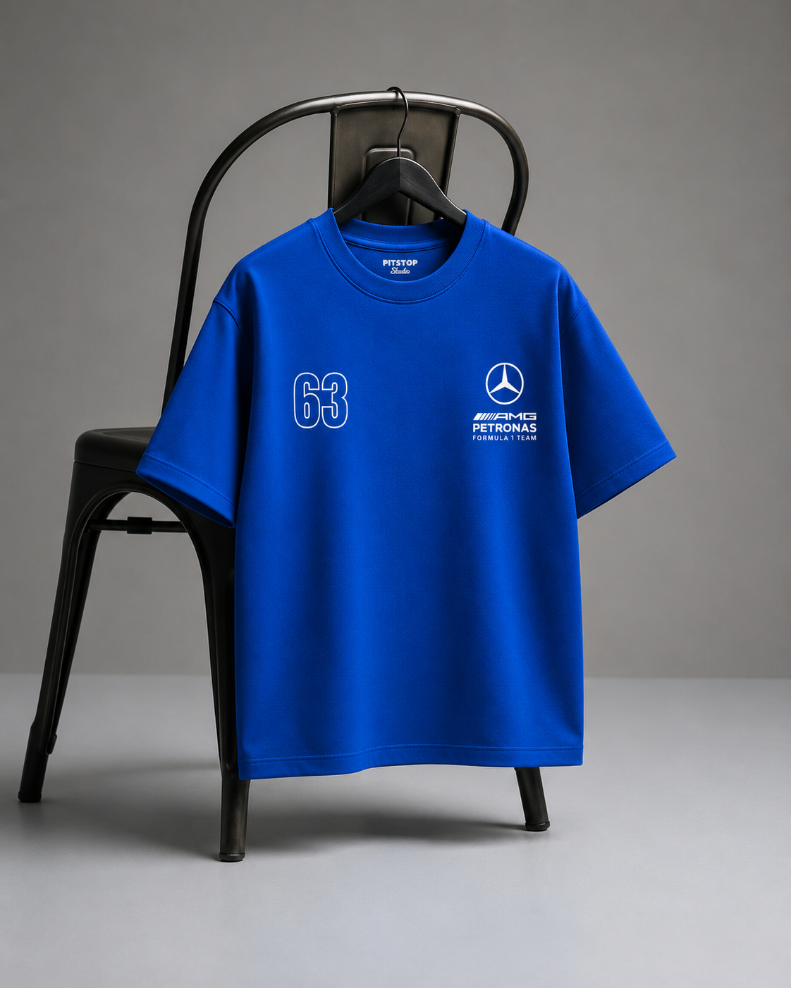 George Russell Oversize Tshirt - Blue Wonder