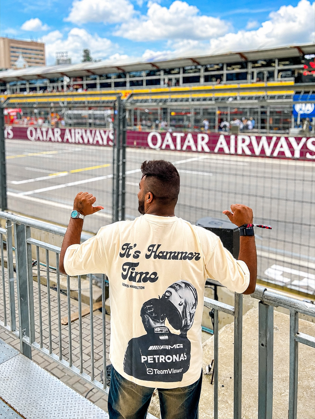Lewis Hamilton F1 Oversized T-Shirt – Hammer Time