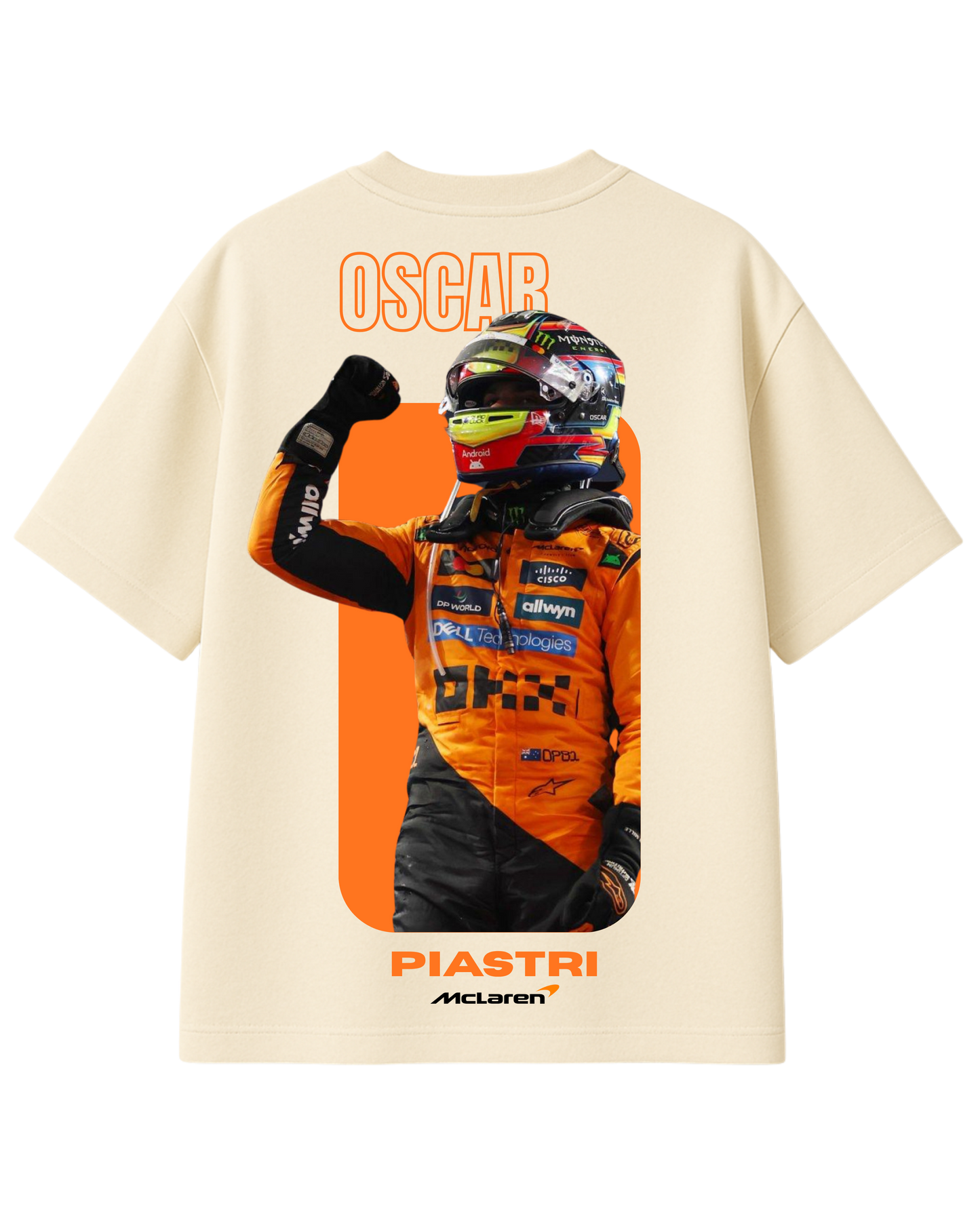 Oscar Piastri F1 Oversized T-Shirt