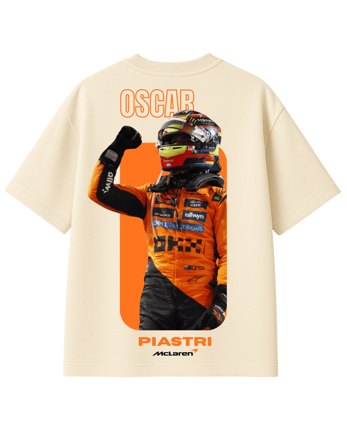 Oscar Piastri F1 Oversized T-Shirt