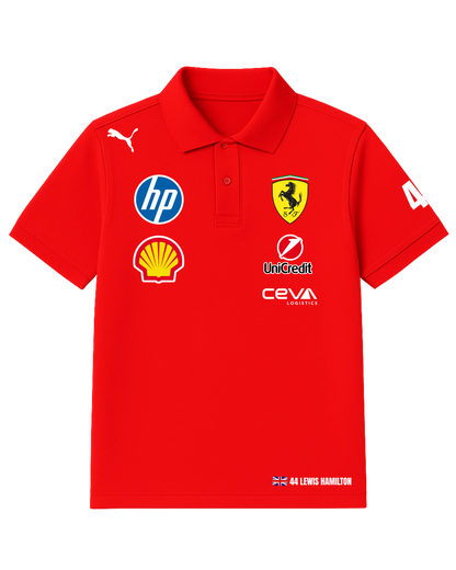 Hamilton x Ferrari 2025 Polo