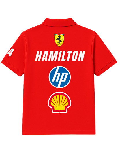 Hamilton x Ferrari 2025 Polo