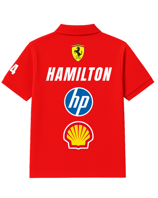 Hamilton x Ferrari 2025 Polo