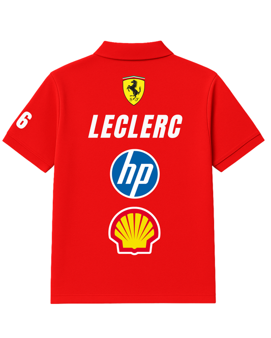 Leclerc x Ferrari 2025 Polo