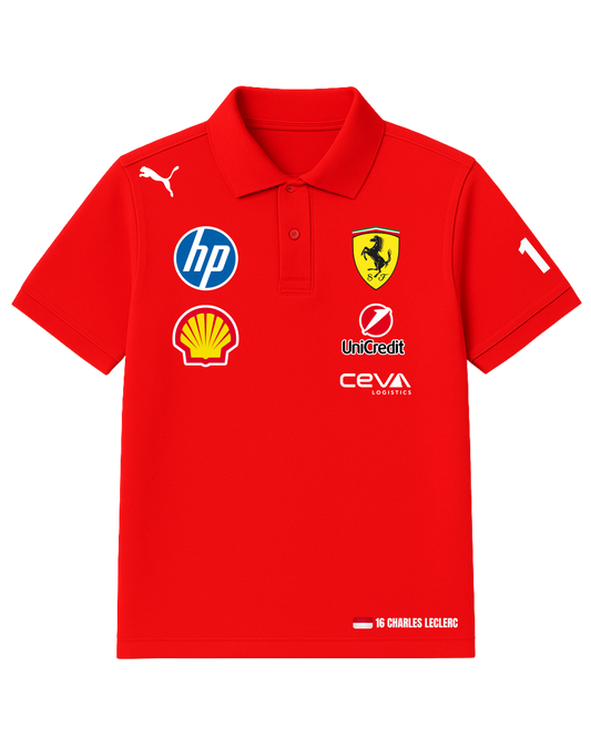 Leclerc x Ferrari 2025 Polo