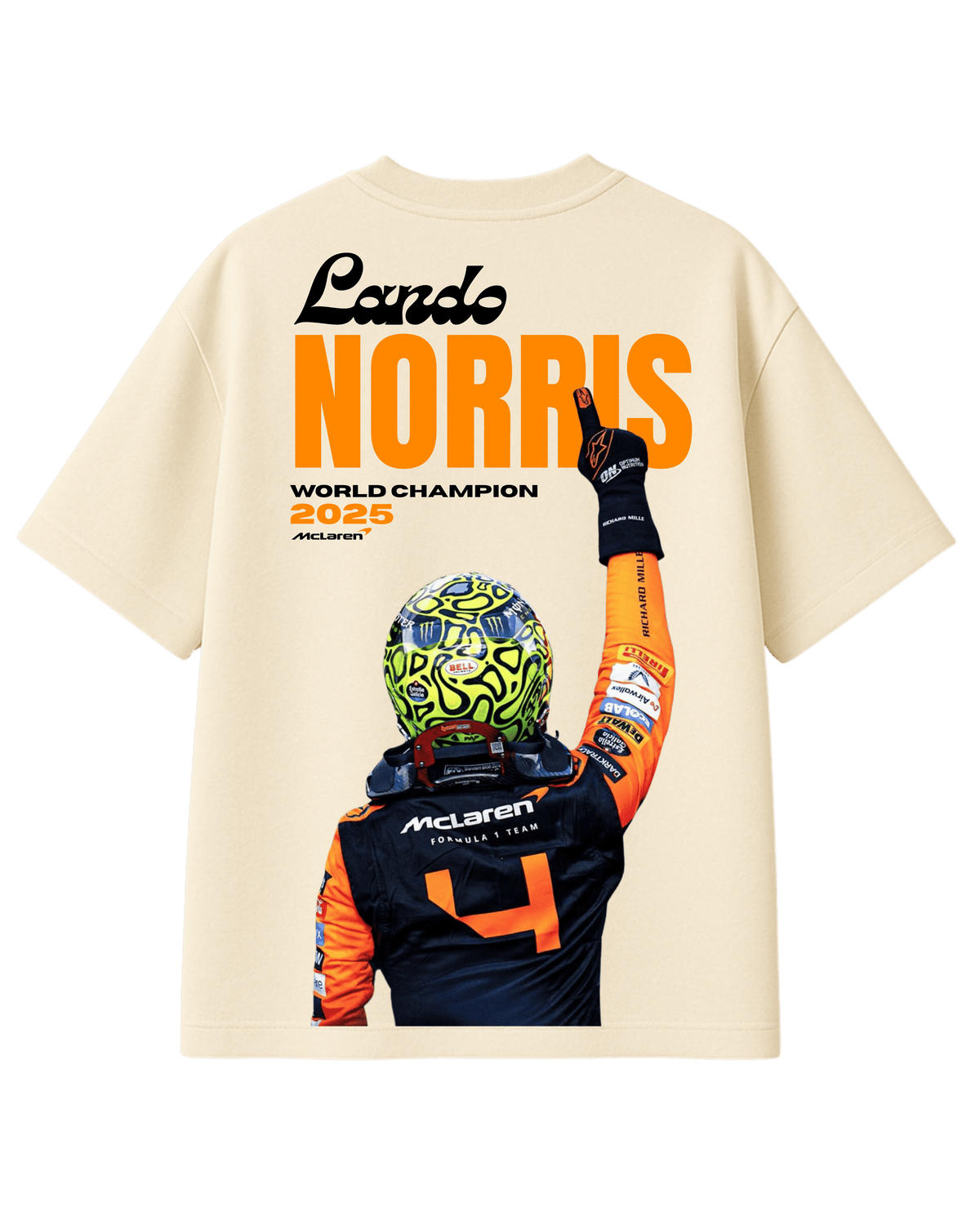 Lando Norris F1 Oversized T-Shirt – World Champion Edition