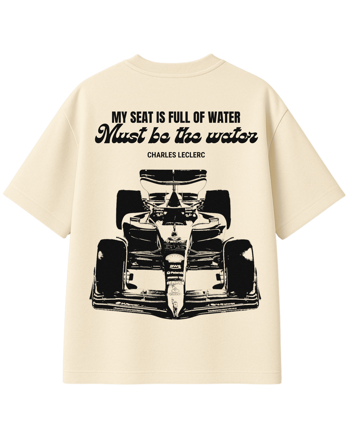 Charles Leclerc F1 Oversized T-Shirt – Water Drop Edition
