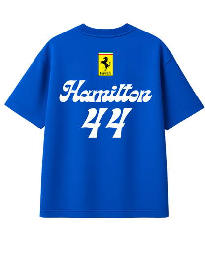 Ferrari x Hamilton – Monza Blue Oversize Tee