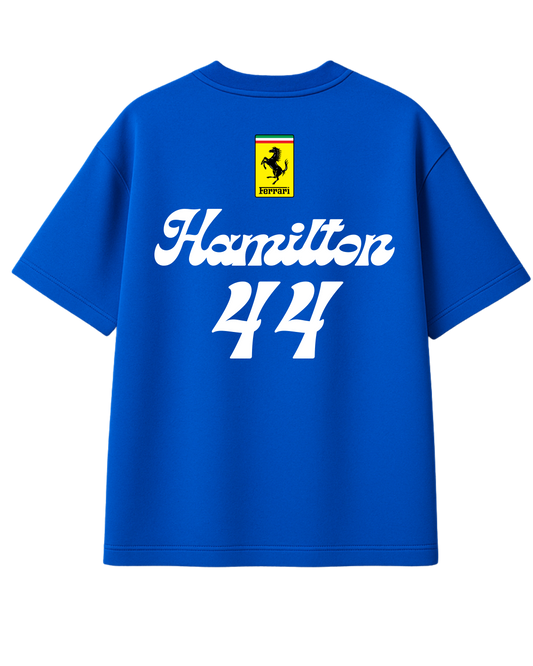Ferrari x Hamilton – Monza Blue Oversize Tee