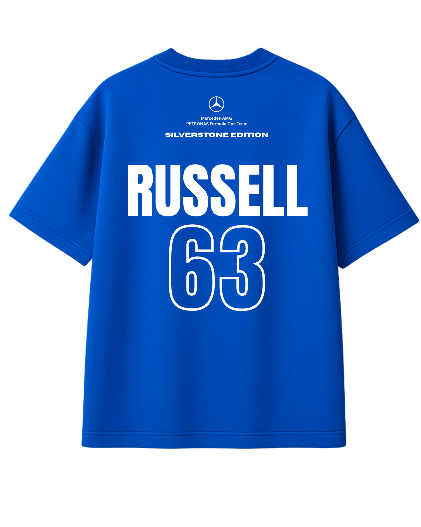 George Russell Oversize Tshirt - Blue Wonder