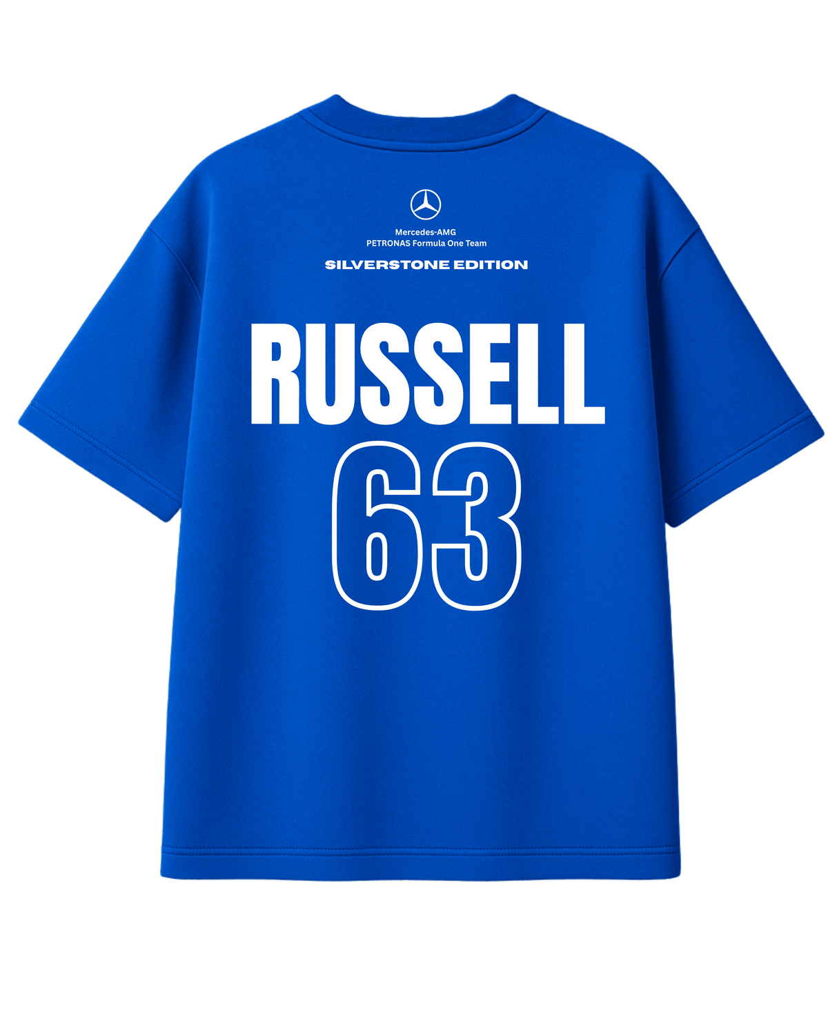 George Russell Oversize Tshirt - Blue Wonder